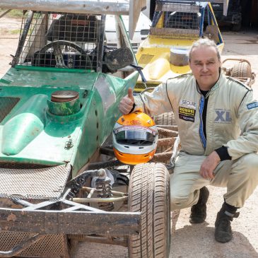 Stockcar-Test in Natschbach